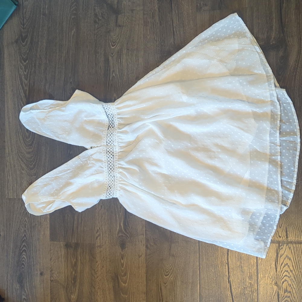 White open back summer dress